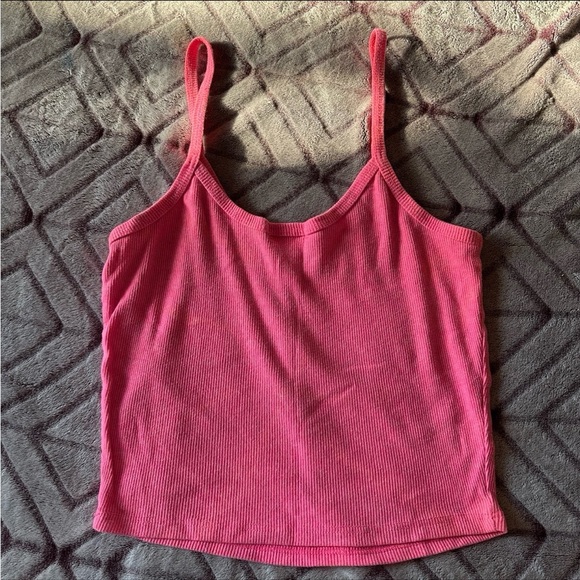 Pink Ribbed Tank Top - Picture 2 of 5